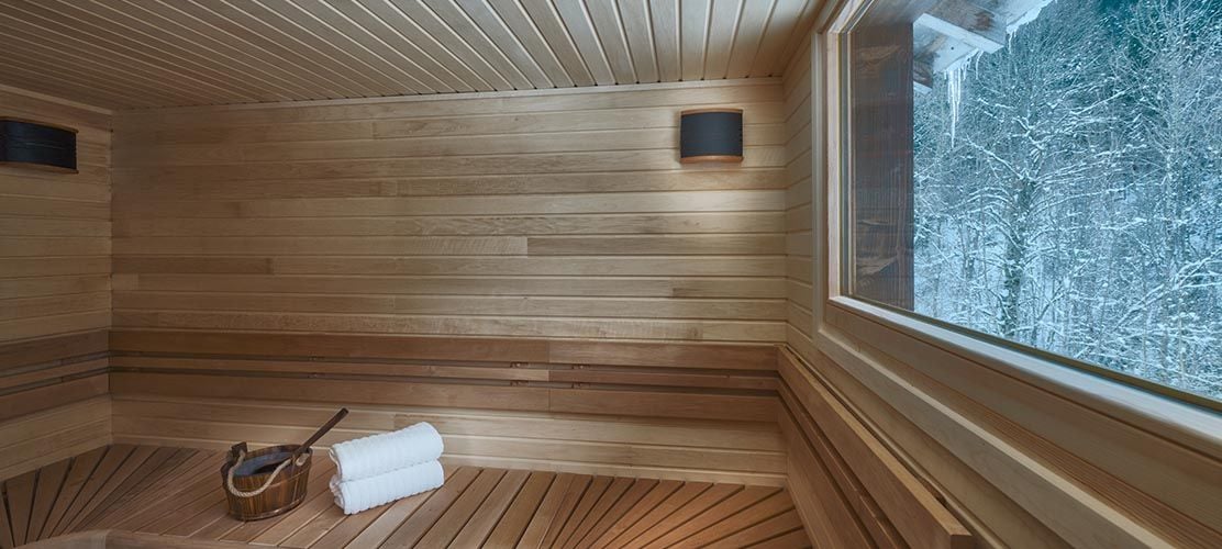 Large chalet sauna