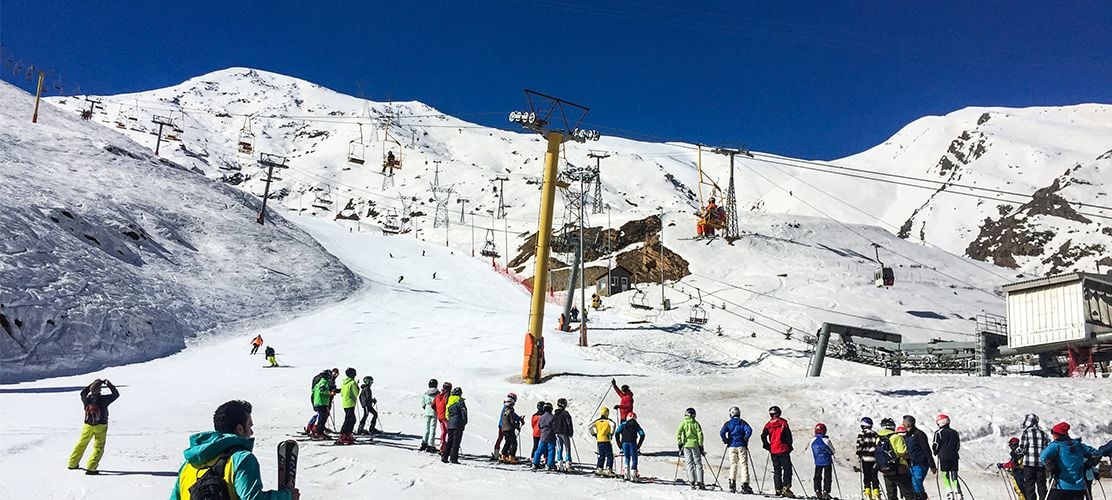 Skiing in Iran is in some ways quite like Europe